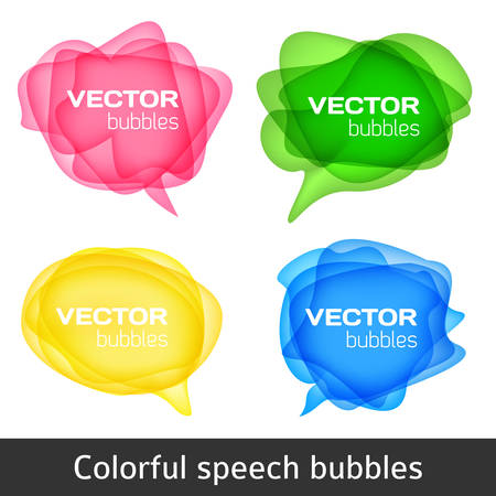 Vector bubbles for speech Vector illustration for your designのイラスト素材