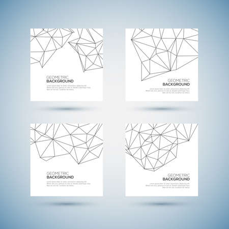 Molecule And Communication Background set Vector illustration.のイラスト素材