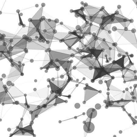 Molecule structure vector background for your designのイラスト素材