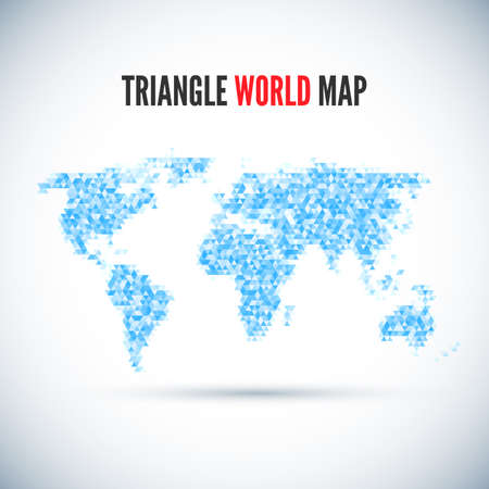 Triangle Map abstract isolated on a white backgrounds for your designのイラスト素材