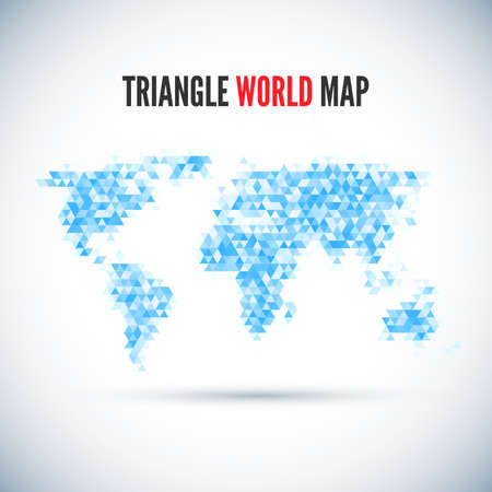 Triangle Map abstract isolated on a white backgrounds for your designのイラスト素材