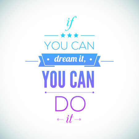 You can do it Quote Typographical Poster, Vector Design. Motivational Quote for Inspirational Art.のイラスト素材