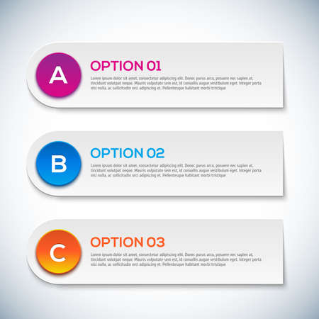 Modern 3d infographics options for your design. Abstract 3D digital illustration Infographic.のイラスト素材