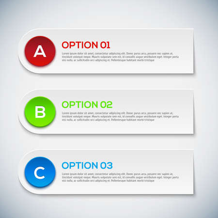 Modern 3d infographics options for your design. Abstract 3D digital illustration Infographic.のイラスト素材