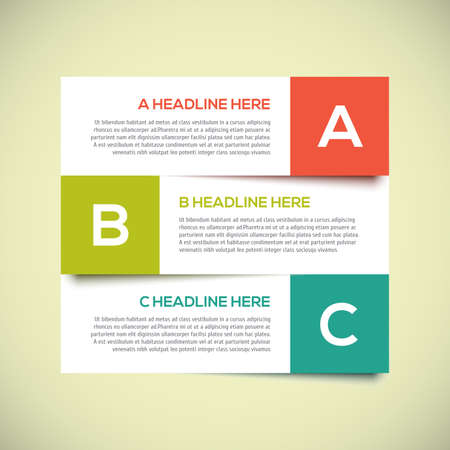 3D Modern infographics Design Layout with shadow. のイラスト素材