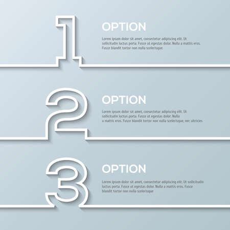 Infographics process template with set of numbersのイラスト素材