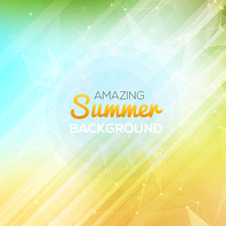 Summer abstract background.  Vector illustrationのイラスト素材