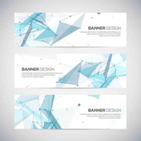 Abstract geometric banner design. Geometric backgrounds. Vectorのイラスト素材