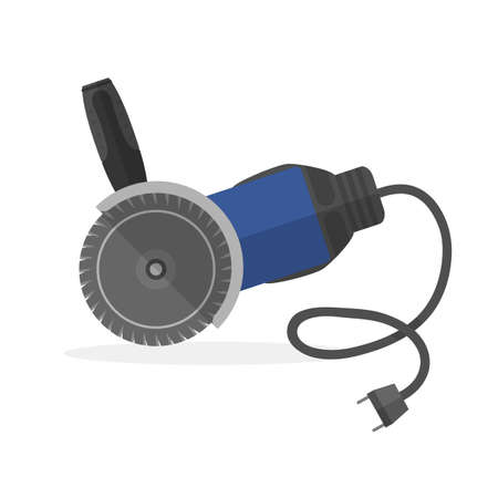 Abrasive wheel or rinding machine electric tool with shadow.のイラスト素材