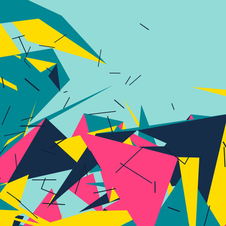 Geometric Abstract mesh background with circles and lines. Vector illustration.のイラスト素材