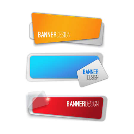Creative realistic abstract banner designのイラスト素材