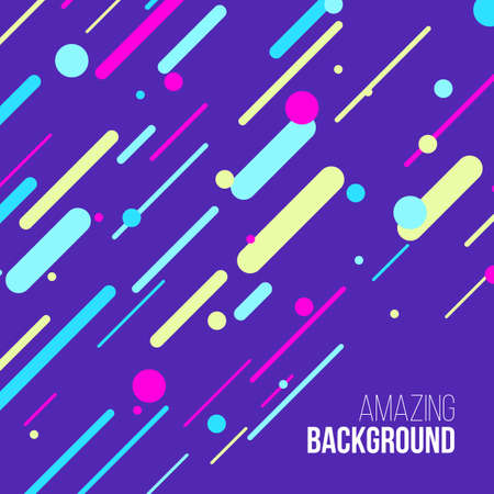 Abstract randomly lined colorful background. Funny illustration.のイラスト素材