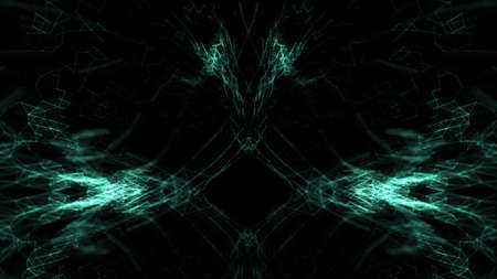Geometric Abstract mesh background with circles and lines. 3D rendering illustration.の写真素材