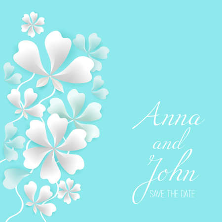 Save the date greeting card with place for your text.のイラスト素材