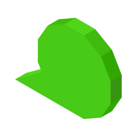 Blank round chat cloud icon isolated cartoon illustrationの写真素材