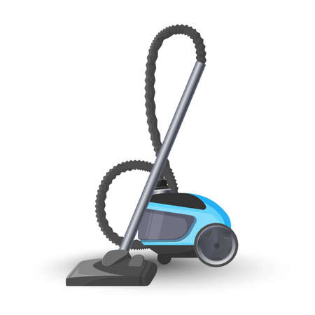 Vacuum cleaner vector illustration in realistic design isolated on whiteのイラスト素材