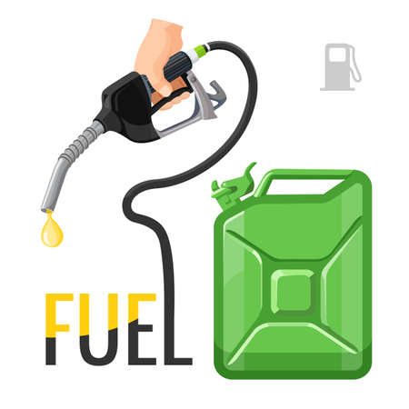 Refueling concept emblem, template for gasoline pricesのイラスト素材