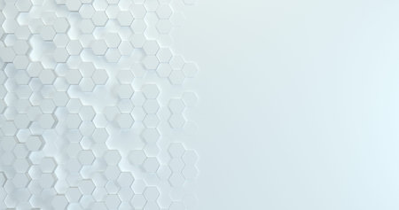 Abstract technological hexagonal