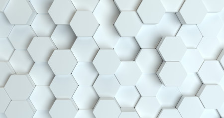 Abstract technological hexagonal