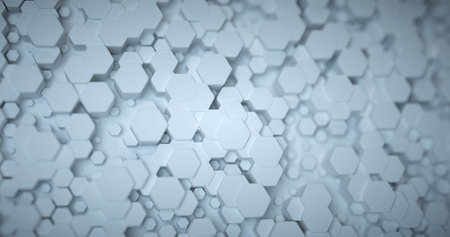 Abstract technological hexagonal