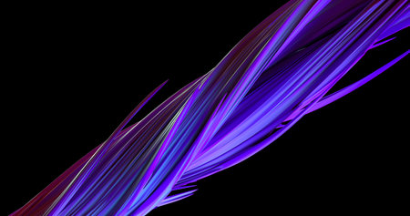 Abstract twisted lines.