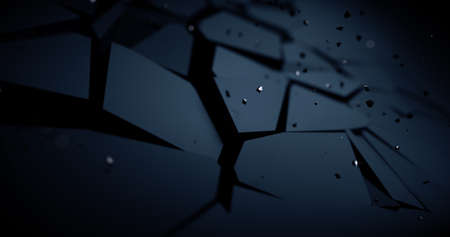 Abstract  with broken elements. Cracked surface.の写真素材