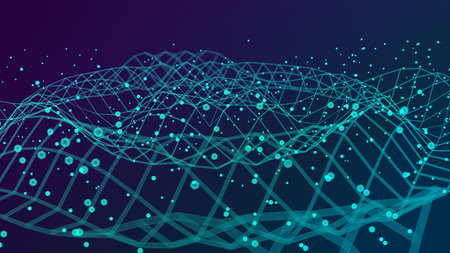Abstract big data futuristic light wallpaper  design.