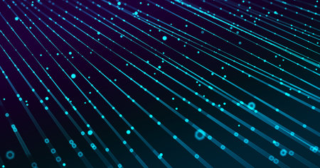 Abstract big data futuristic light wallpaper  design.