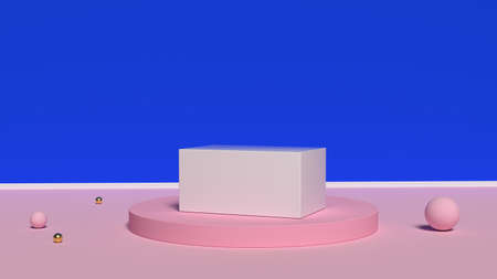 Interior podium place. Blank decoration template for design.の写真素材