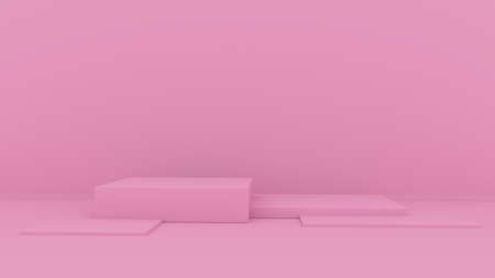 Interior podium place. Blank decoration template for design.の写真素材