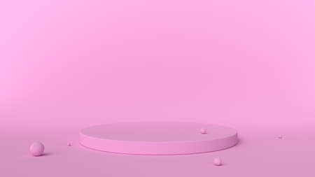 Interior podium place. Blank decoration template for design.の写真素材