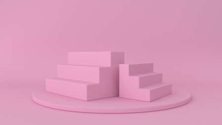 Interior podium place. Blank decoration template for design.の写真素材