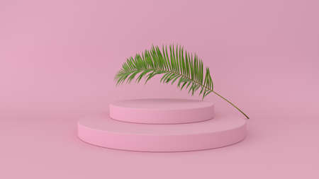 Interior podium place. Blank decoration template for design.の写真素材