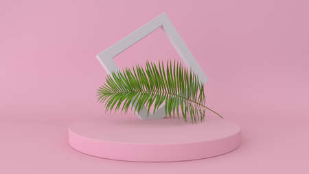 Interior podium place. Blank decoration template for design.の写真素材