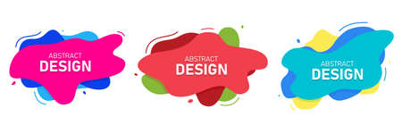 Set of modern abstract  banners.のイラスト素材