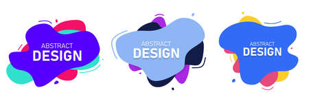 Set of modern abstract  banners.のイラスト素材