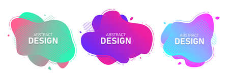 Set of modern abstract  banners.のイラスト素材