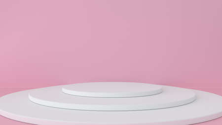 Platform for beauty products display.の写真素材