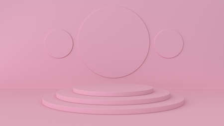 Platform for beauty products display.の写真素材