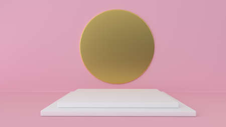 Platform for beauty products display.の写真素材
