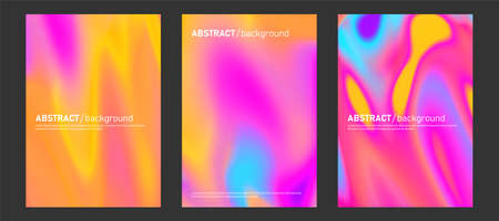 Minimal abstract covers designs set. Fluid creative templates.の写真素材