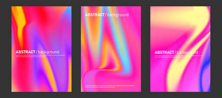 Minimal abstract covers designs set. Fluid creative templates.の写真素材