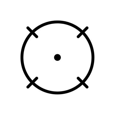 Focal point or focus icon design.のイラスト素材