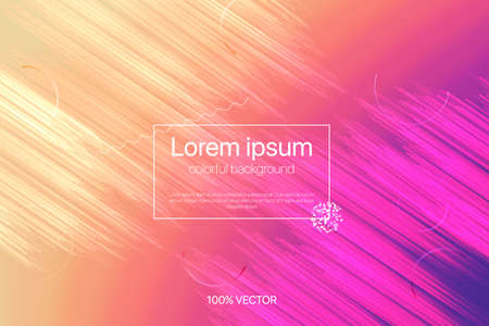 Abstract Graphic design element with shapes and line pattern.のイラスト素材