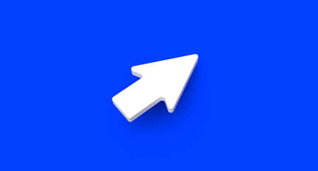 Arrow business and success concept on background. Achievement abstract illustration. 3D renderの写真素材