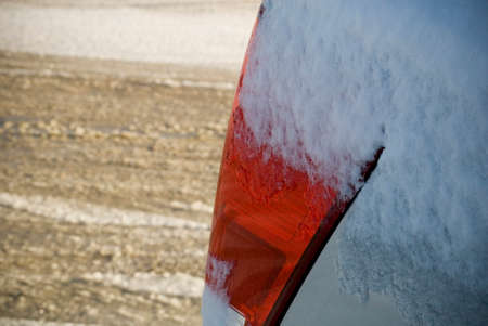 Frozen Tail lightの写真素材