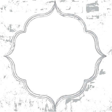 Grey Grunge border1のイラスト素材