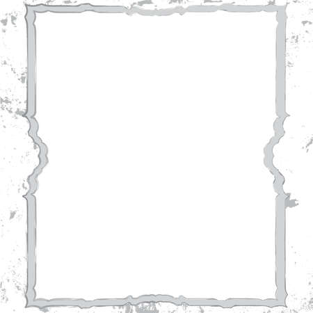 Grey Grunge border1のイラスト素材