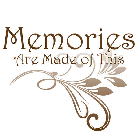 Memories are Made of This Vintage Typography Titleのイラスト素材