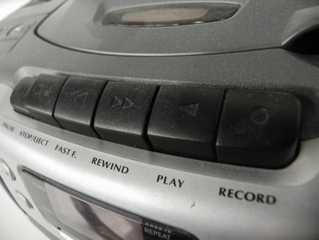 Cassette player buttons